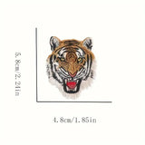 Tiger Iron On Embroidery Patch