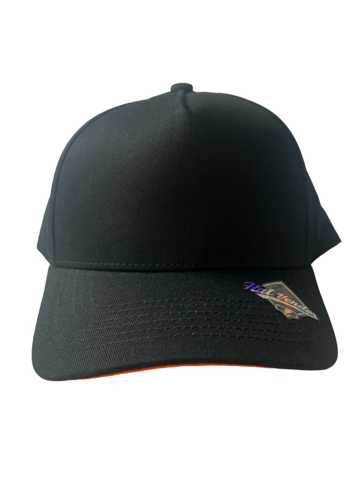 Black/orangeBottom K-frame golfer baseball hats