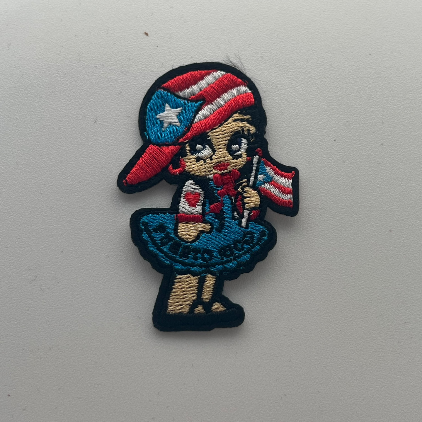 Puerto Rican Girl Embroidery Patch Patches