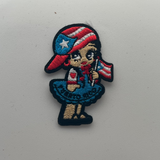 Puerto Rican Girl Embroidery Patch Patches