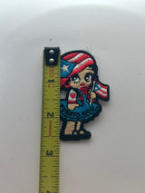 Puerto Rican Girl Embroidery Patch Patches