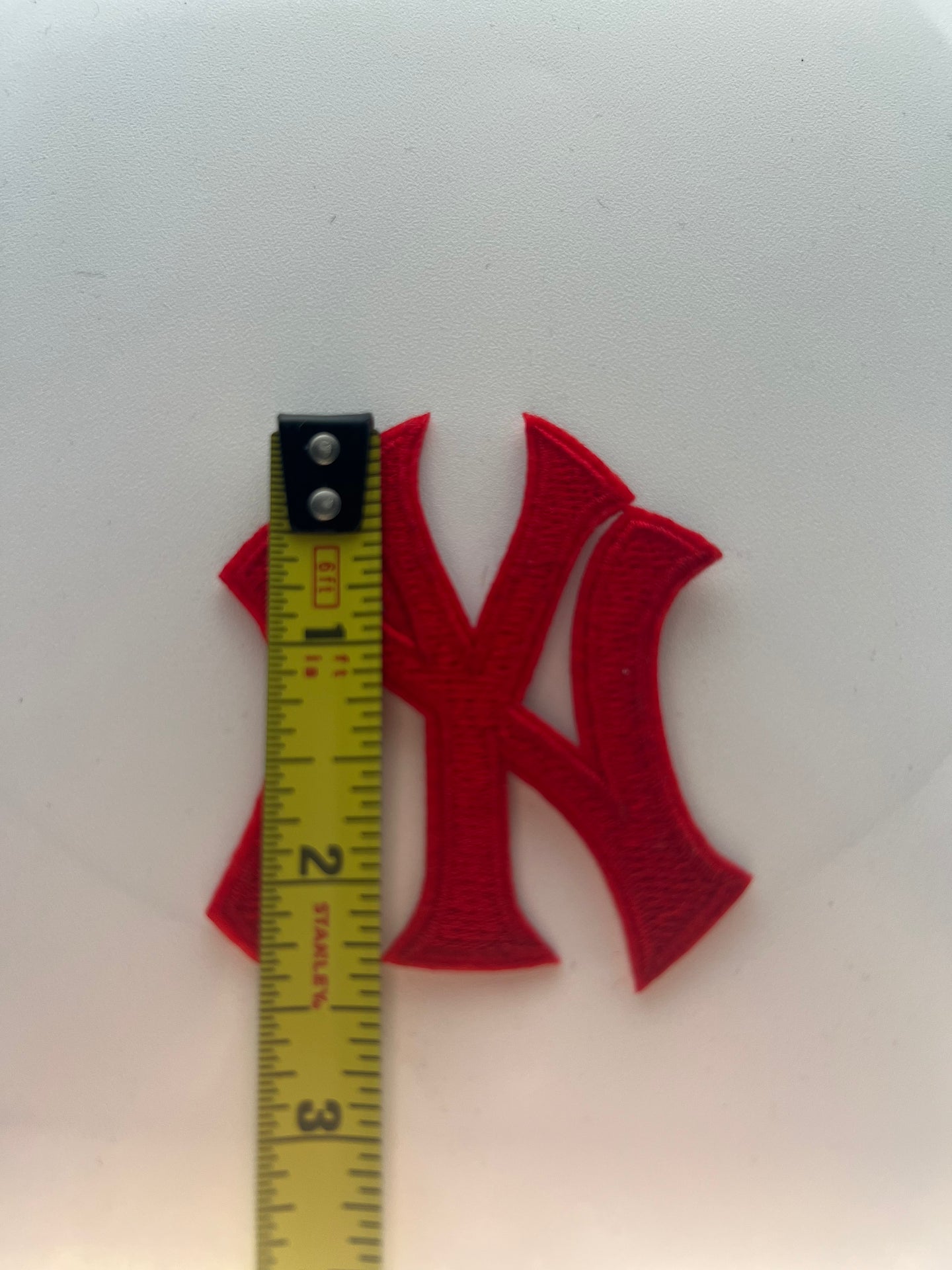 Red NY Embroidery Patch Patches