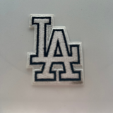White LA Embroidery Patch Patches