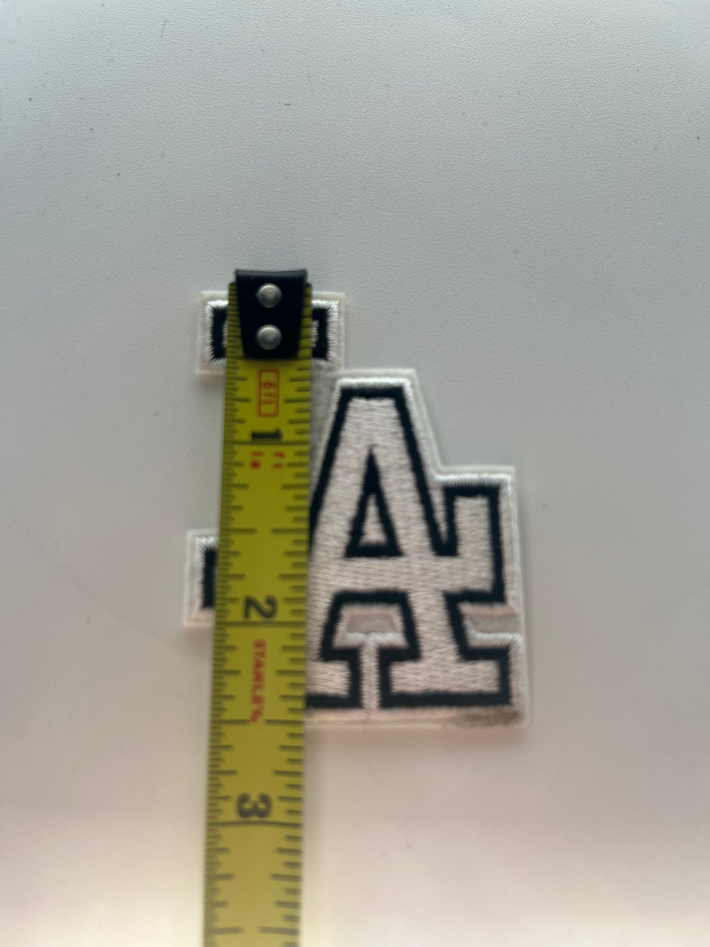 White LA Embroidery Patch Patches