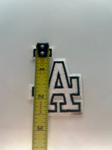 White LA Embroidery Patch Patches