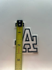 White LA Embroidery Patch Patches