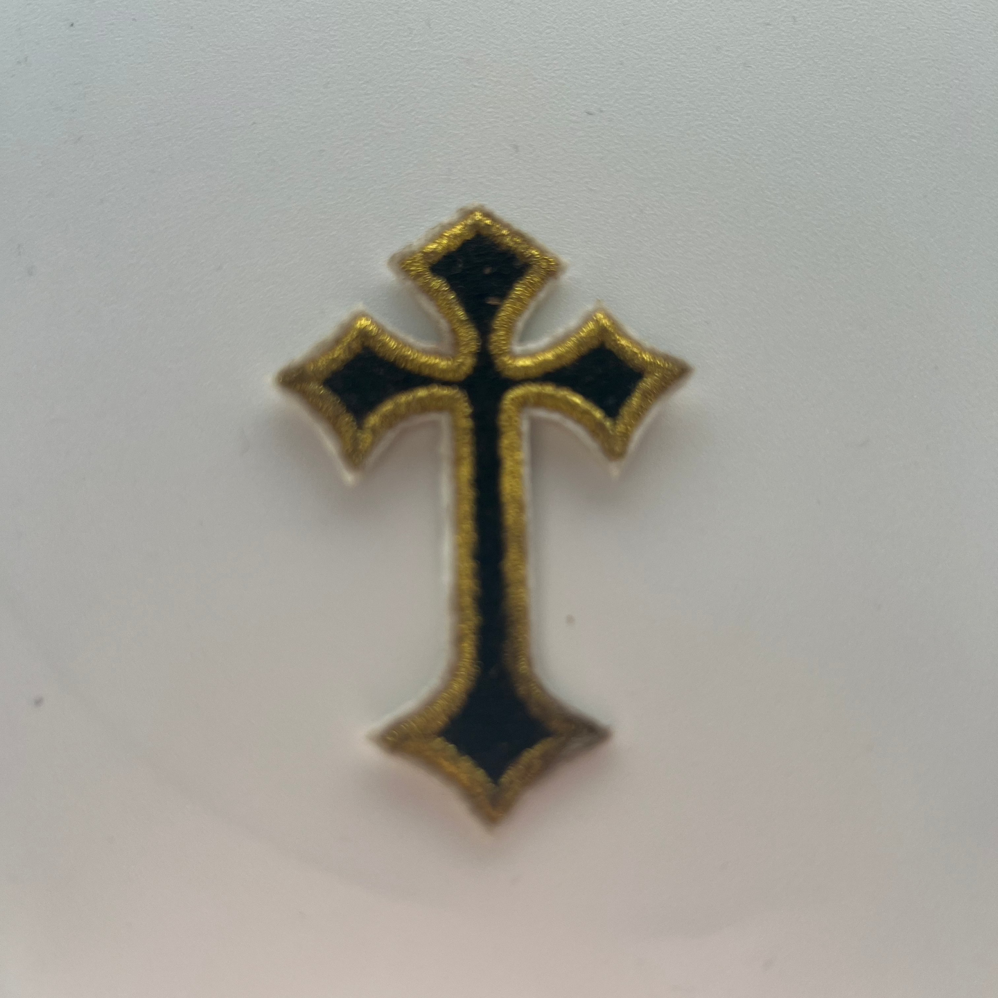 Black Cross Embroidery Patch Patches