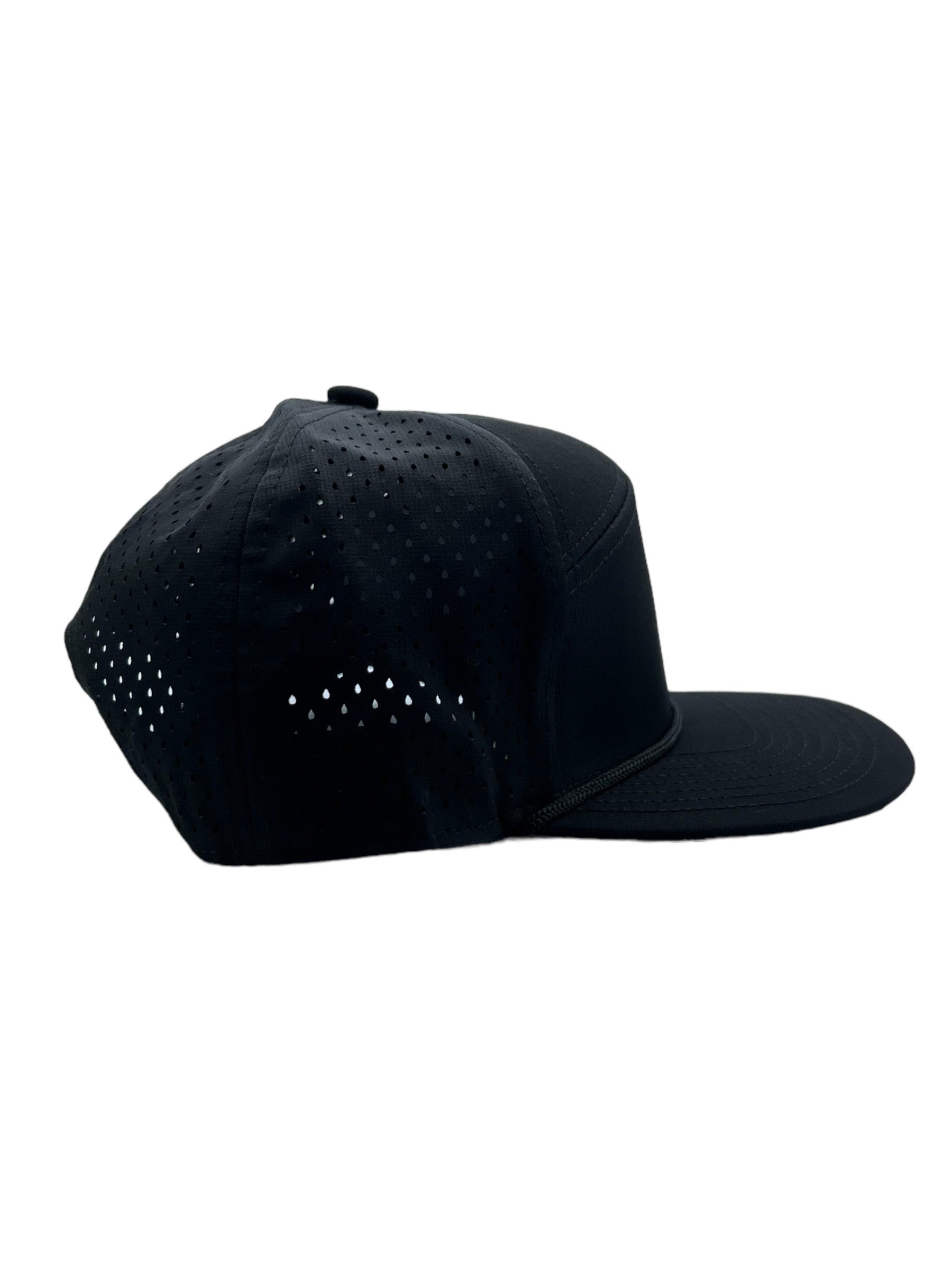 Water-Resistant Snapback Black