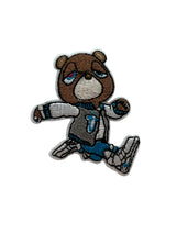 Bear running Embroidery Patch Patches