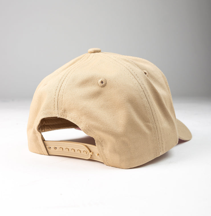 Khaki/Pink Bottom K-frame golfer baseball hats