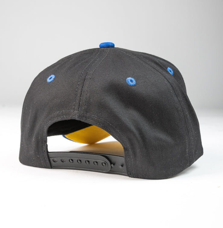 Black/Royal Blue/Yellow Bottom K-frame golfer baseball hats
