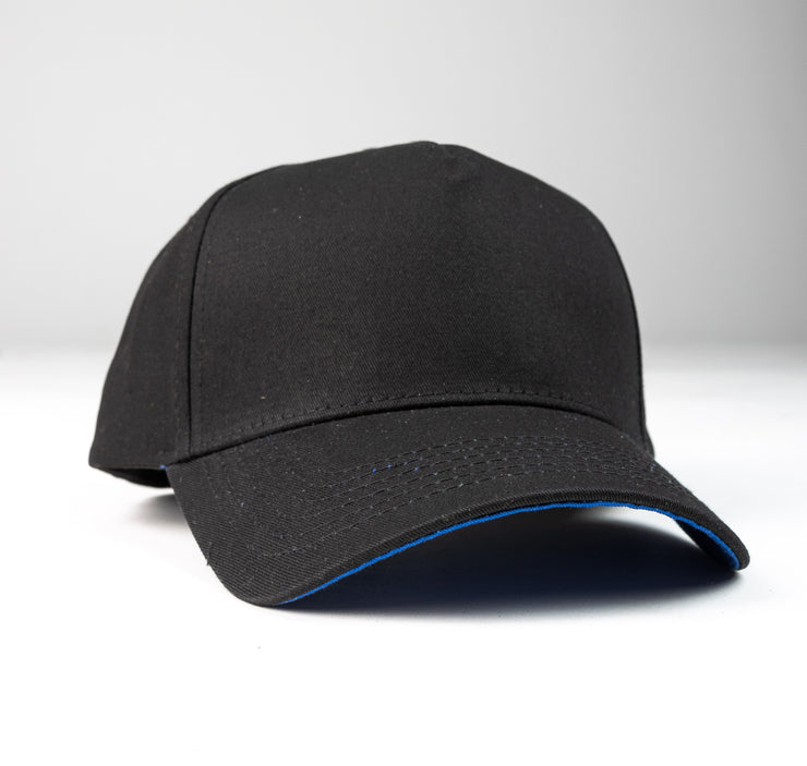 Black/Royal Blue Bottom K-frame golfer baseball hats