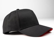 Black/Red Bottom K-frame golfer baseball hats