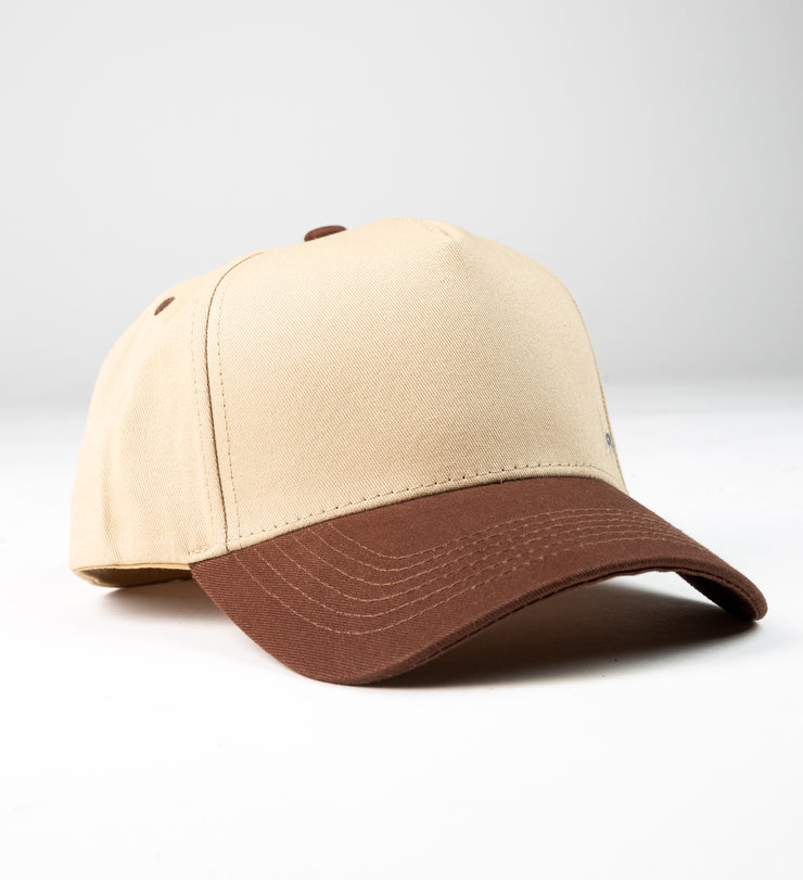 Khaki/Brown K-frame golfer baseball hats