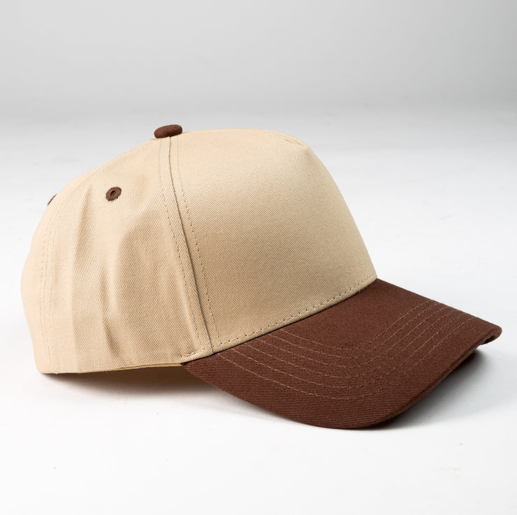 Khaki/Brown K-frame golfer baseball hats