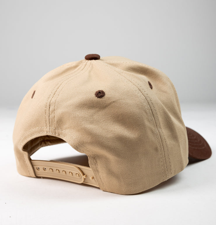 Khaki/Brown K-frame golfer baseball hats