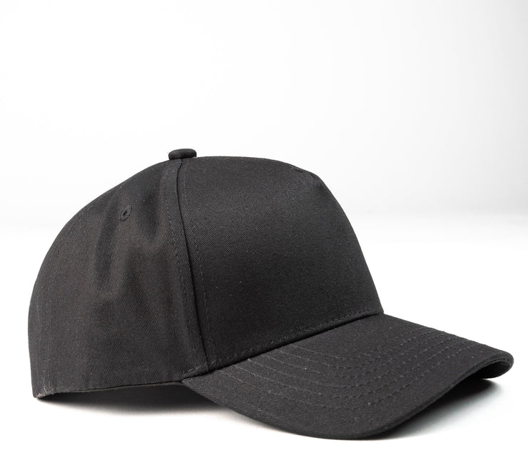 Kids Black K-frame golfer baseball hats
