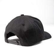 Kids Black K-frame golfer baseball hats