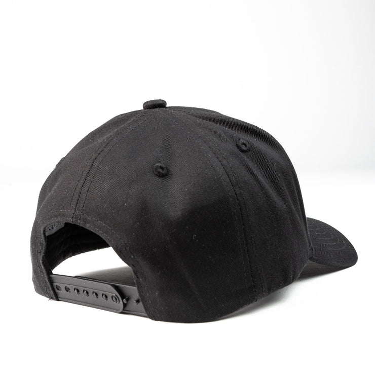 Kids Black K-frame golfer baseball hats