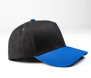 Black/Royal Blue K-frame golfer baseball hats