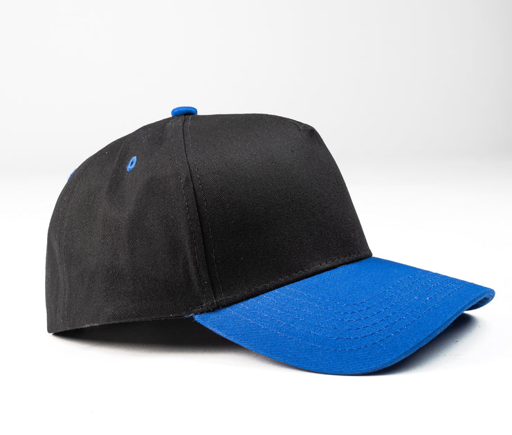 Black/Royal Blue K-frame golfer baseball hats
