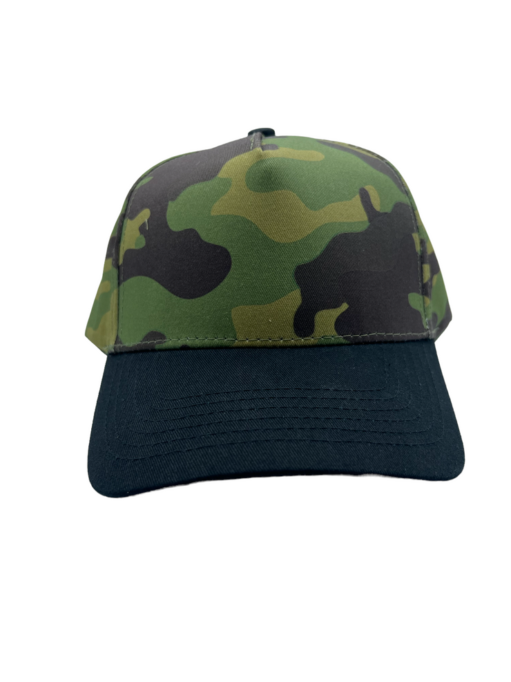 Camo/Black K-frame golfer baseball hats