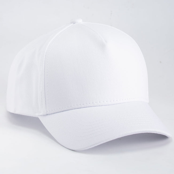 White K-frame golfer baseball hats