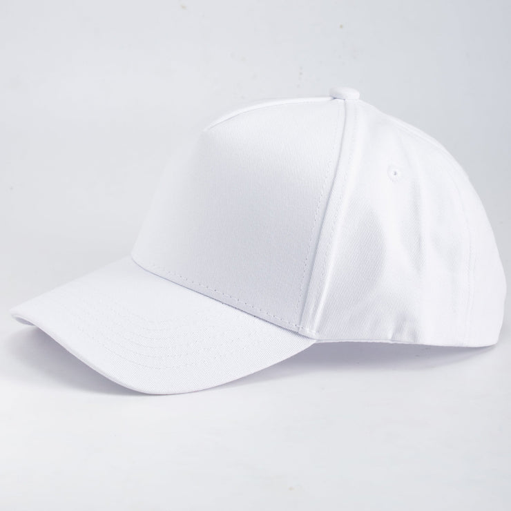 White K-frame golfer baseball hats