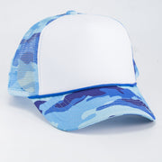 Royal Blue/White camouflage  - Trucker hats