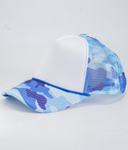 Royal Blue/White camouflage  - Trucker hats