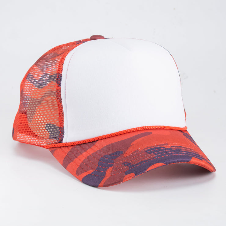 Red/White camouflage  - Trucker hats