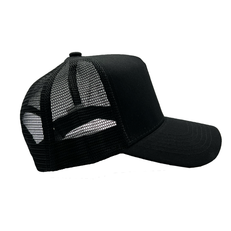 Hard front trucker hats - Black