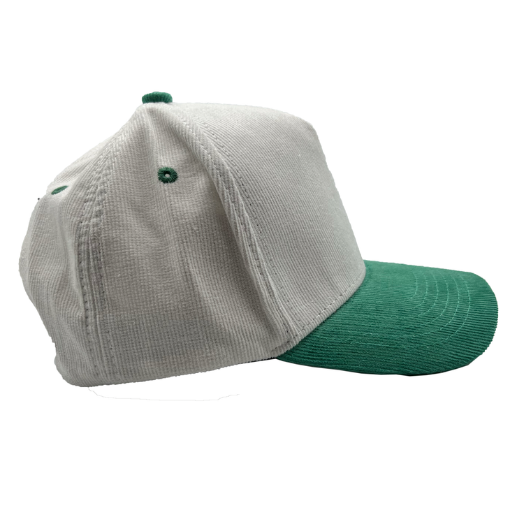 Corduroy K- Frame White/green Brim