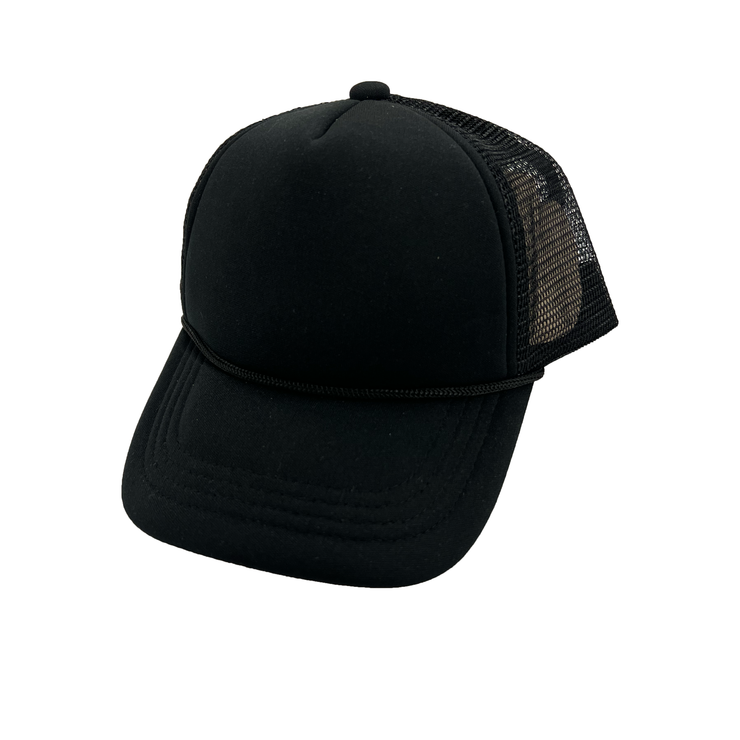 Kids Black Trucker