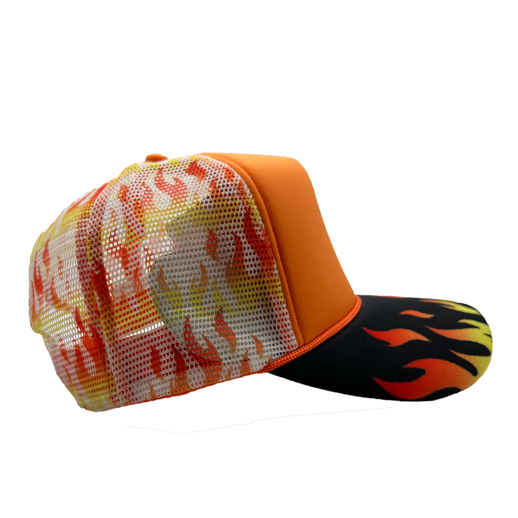 Flame Trucker hat